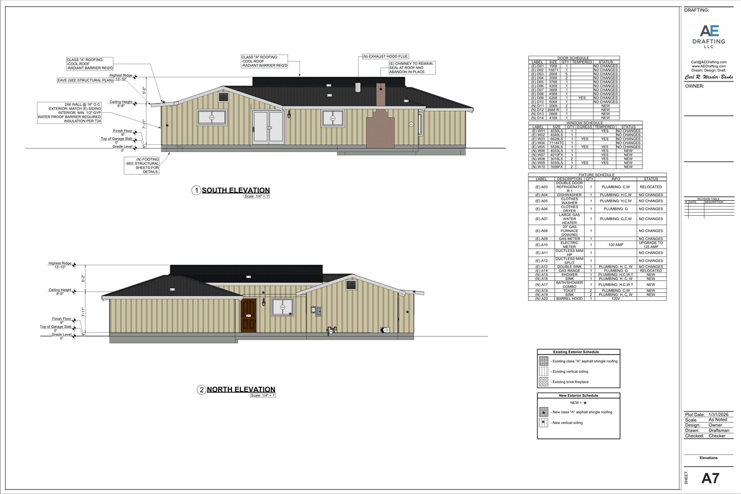 Davis remodel plan sheet A7