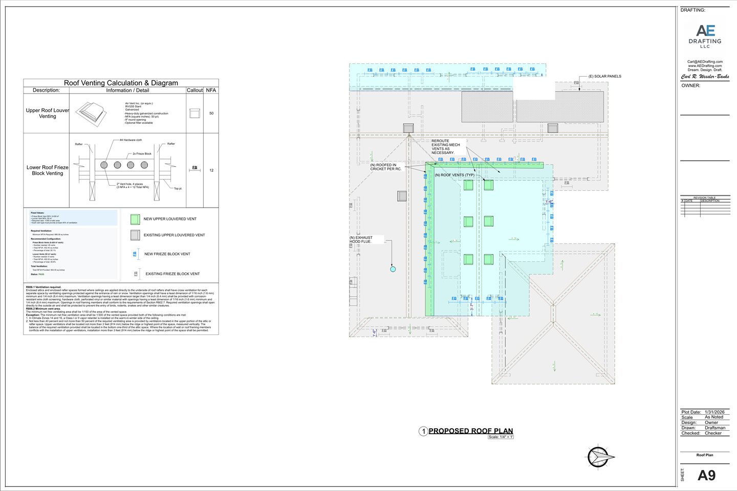 Davis remodel plan sheet A9