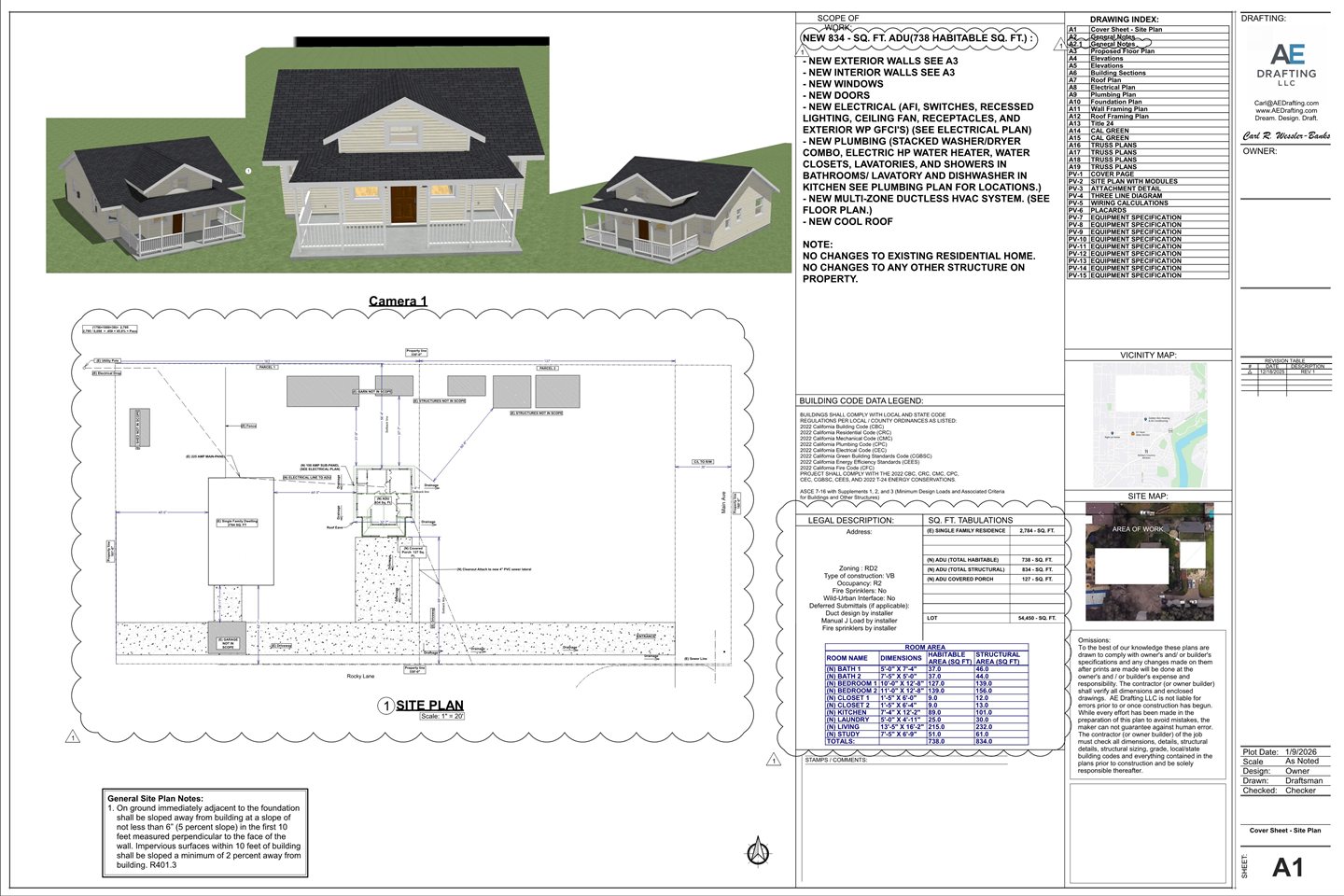 New Farm-Style ADU plan sheet
