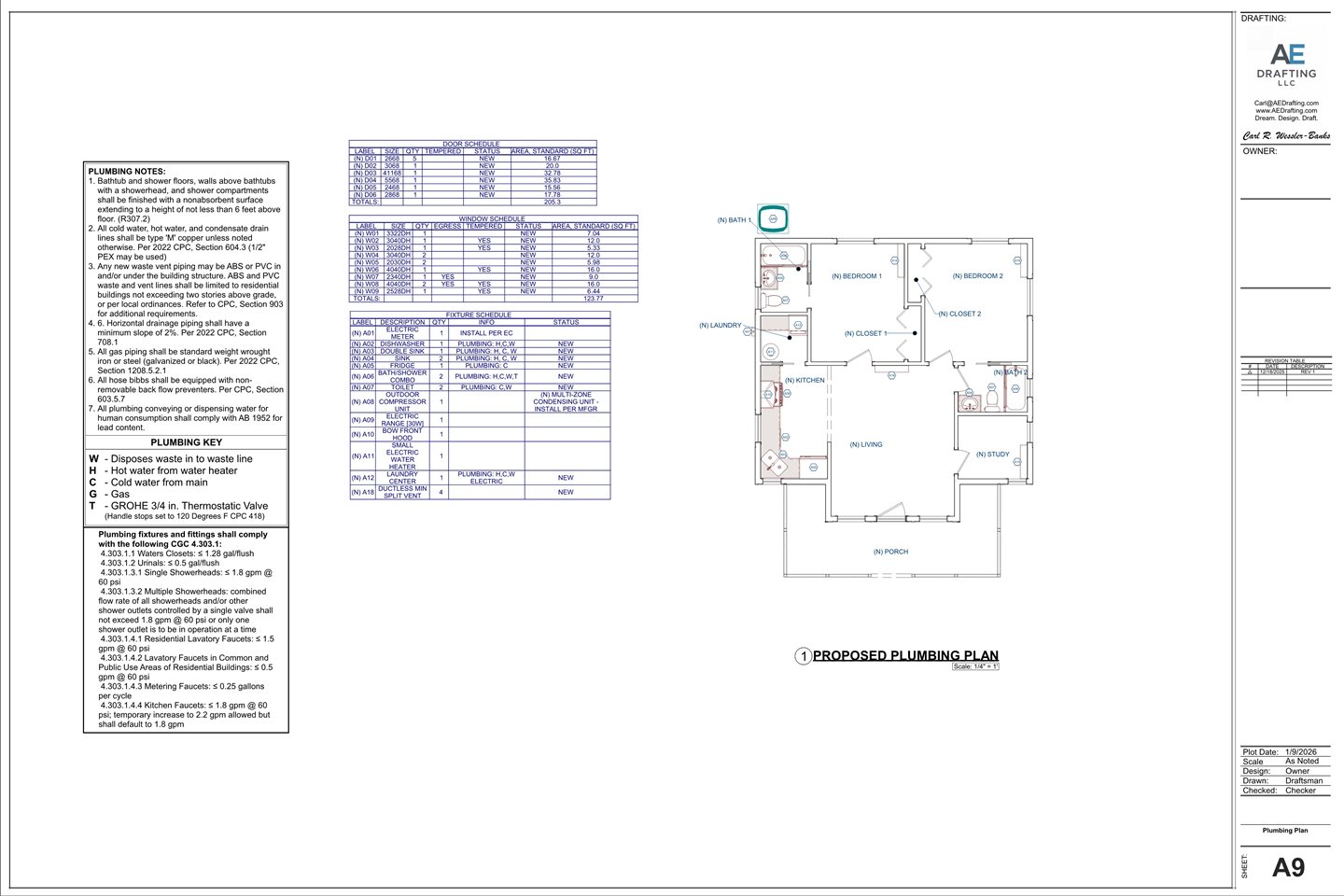 New Farm-Style ADU plan sheet