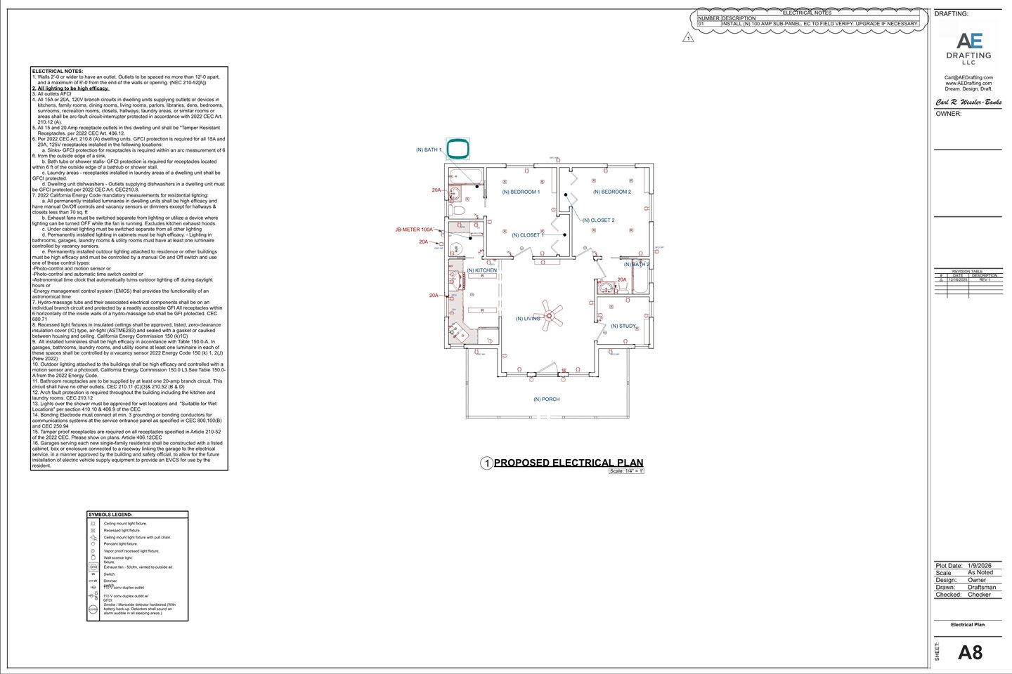 New Farm-Style ADU plan sheet