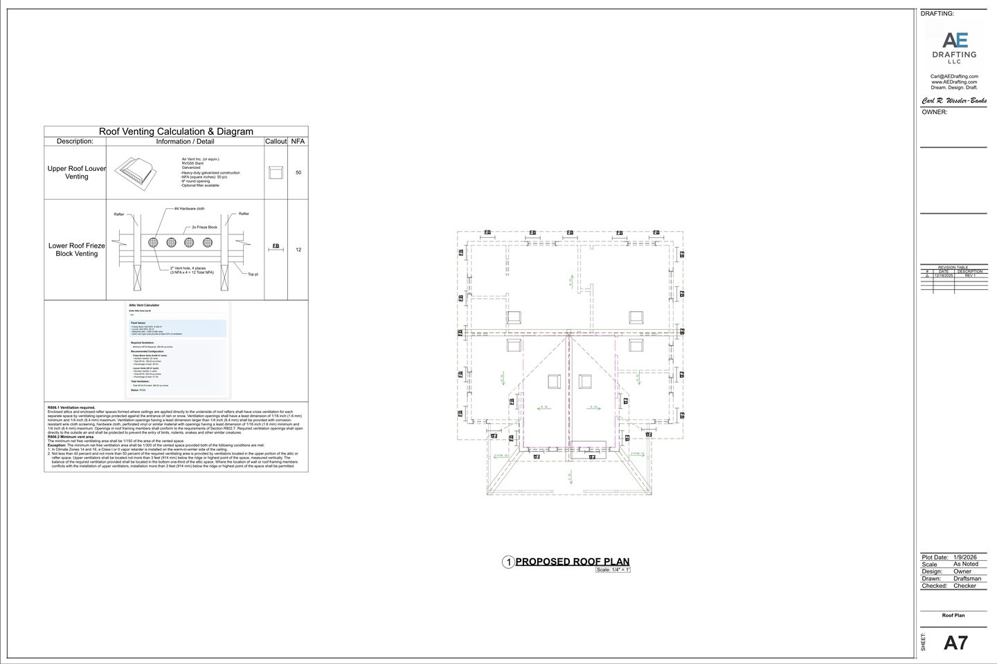 New Farm-Style ADU plan sheet