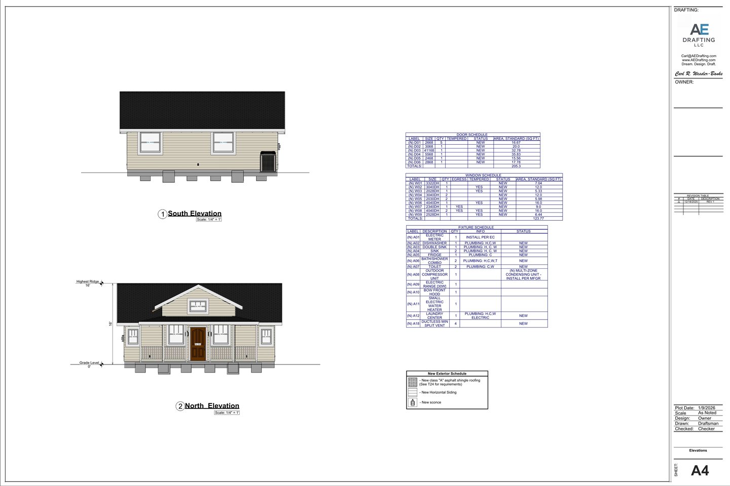 New Farm-Style ADU plan sheet